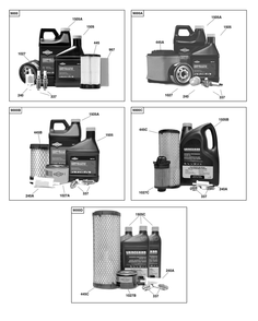 Maintenance Kits Diagram and Parts List for 40,44&49  Briggs and Stratton Engine